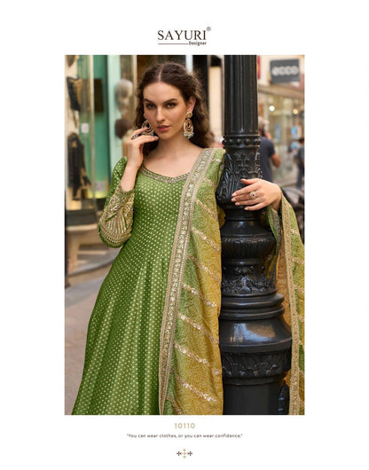 Kusum Sayuri Pure Viscose Gown Dupatta Set Supplier Ahmedabad