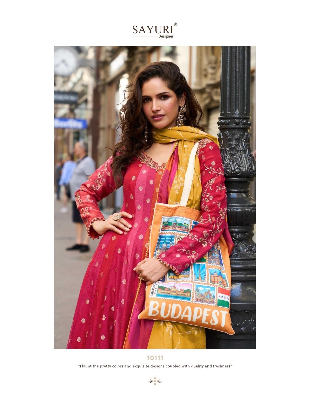 Kusum Sayuri Pure Viscose Gown Dupatta Set Supplier Ahmedabad