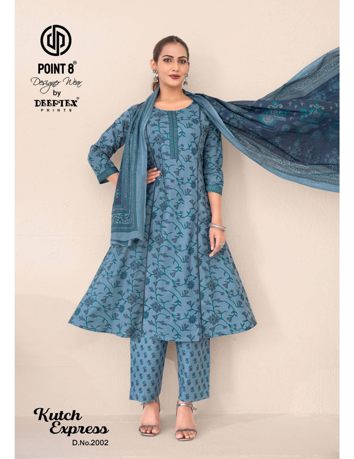Kutch Express Vol 2 Point 8 Deeptex Prints Cotton Readymade Anarkali Suits Wholesaler India
