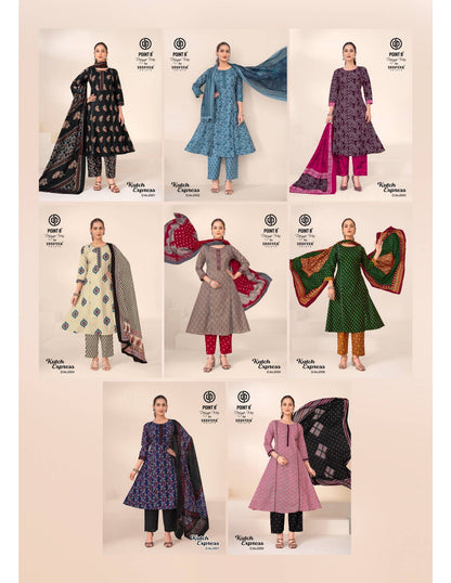 Kutch Express Vol 2 Point 8 Deeptex Prints Cotton Readymade Anarkali Suits Wholesaler India