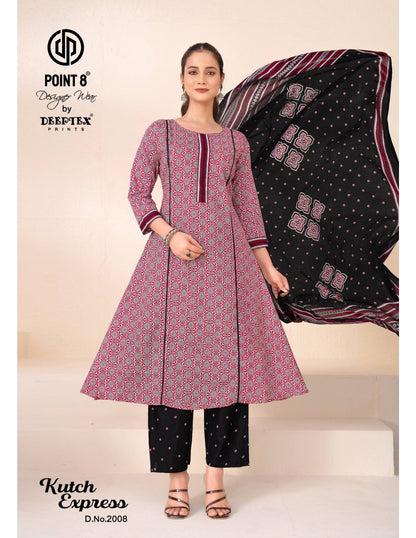 Kutch Express Vol 2 Point 8 Deeptex Prints Cotton Readymade Anarkali Suits Wholesaler India