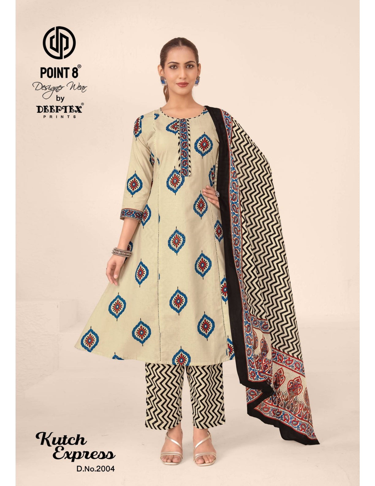 Kutch Express Vol 2 Point 8 Deeptex Prints Cotton Readymade Anarkali Suits Wholesaler India