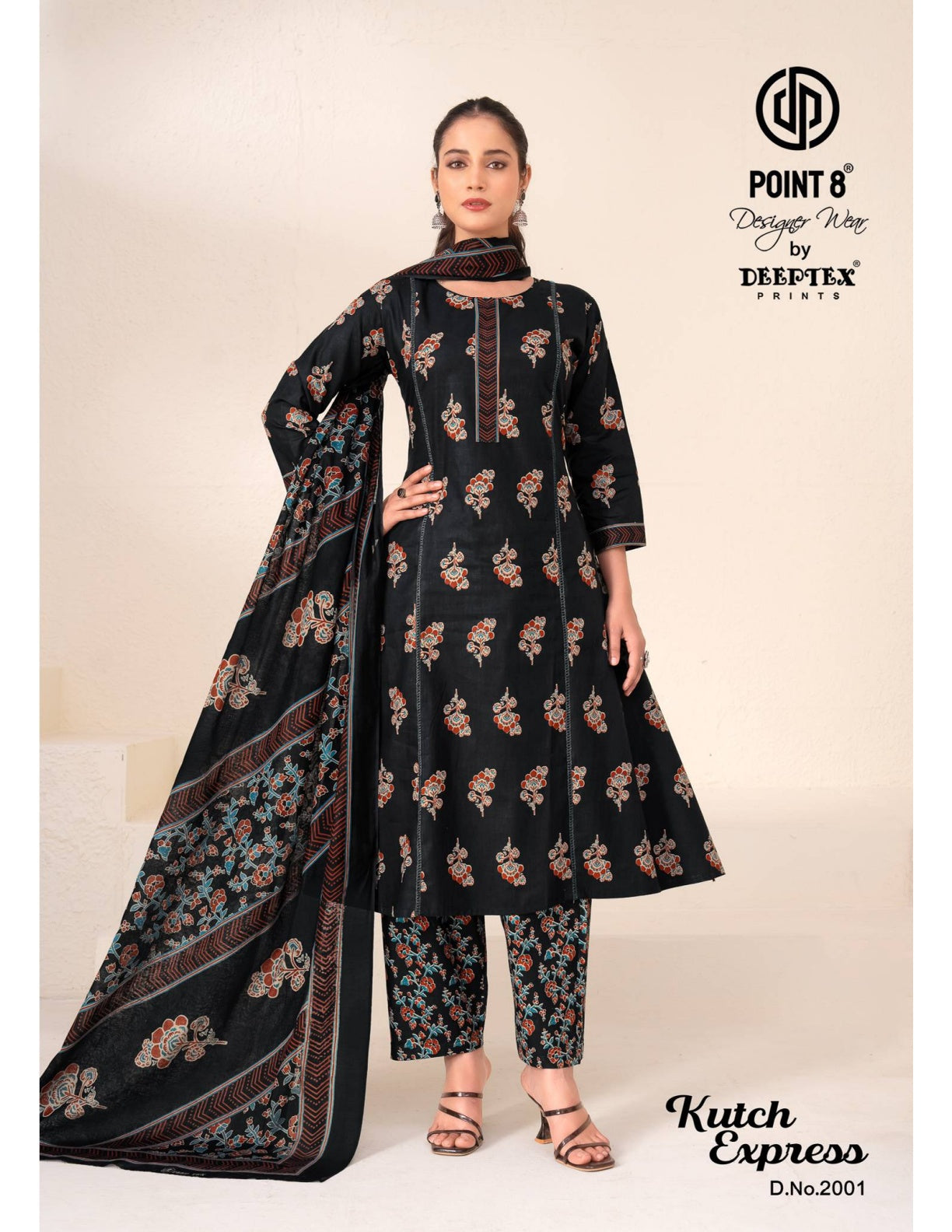 Kutch Express Vol 2 Point 8 Deeptex Prints Cotton Readymade Anarkali Suits Wholesaler India