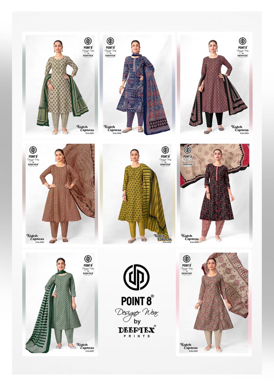 Kutch Express Vol 3 Point 8 Deeptex Prints Cotton Readymade Anarkali Suits Supplier