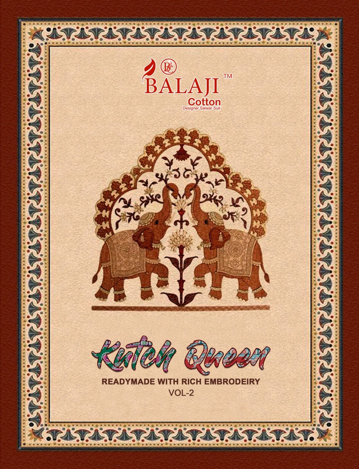 Kutch Queen Vol 2 Balaji Readymade Cotton Pant Suits Supplier Gujarat