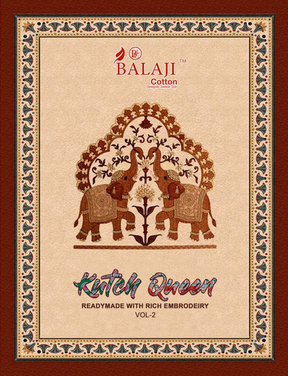 Kutch Queen Vol 2 Balaji Readymade Cotton Pant Suits Supplier Gujarat