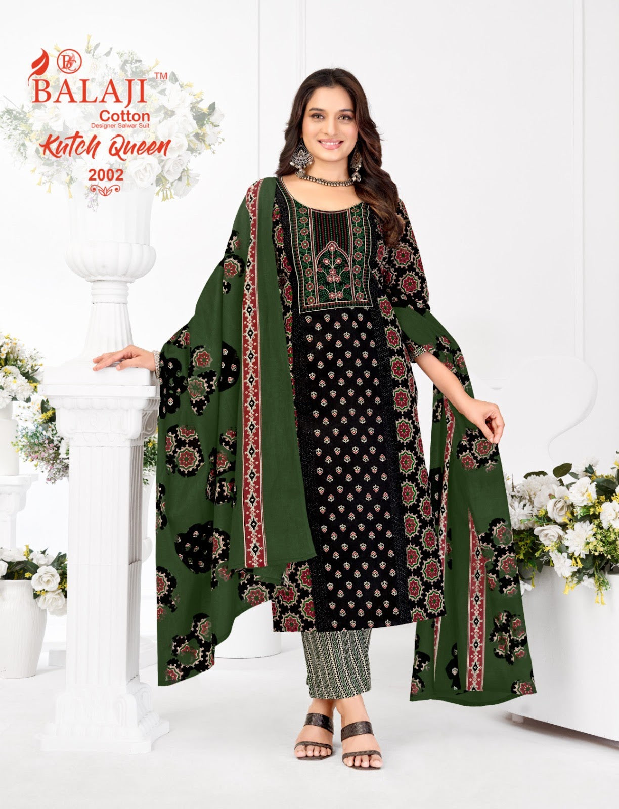 Kutch Queen Vol 2 Balaji Readymade Cotton Pant Suits Supplier Gujarat