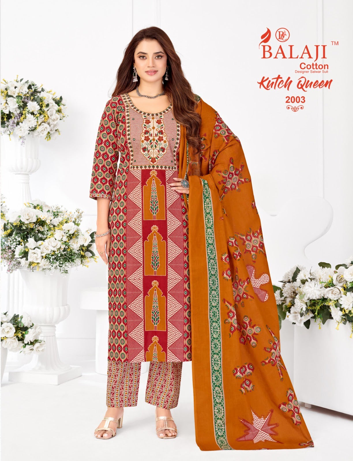 Kutch Queen Vol 2 Balaji Readymade Cotton Pant Suits Supplier Gujarat