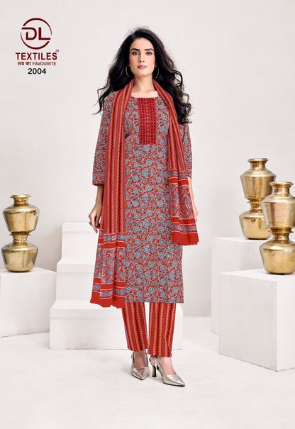 Kutchi Ajrakh Vol 2 Dl Readymade Cotton Pant Suits Supplier India