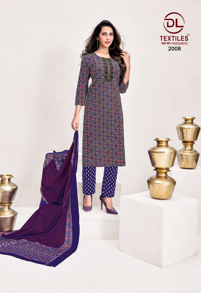 Kutchi Ajrakh Vol 2 Dl Readymade Cotton Pant Suits Supplier India