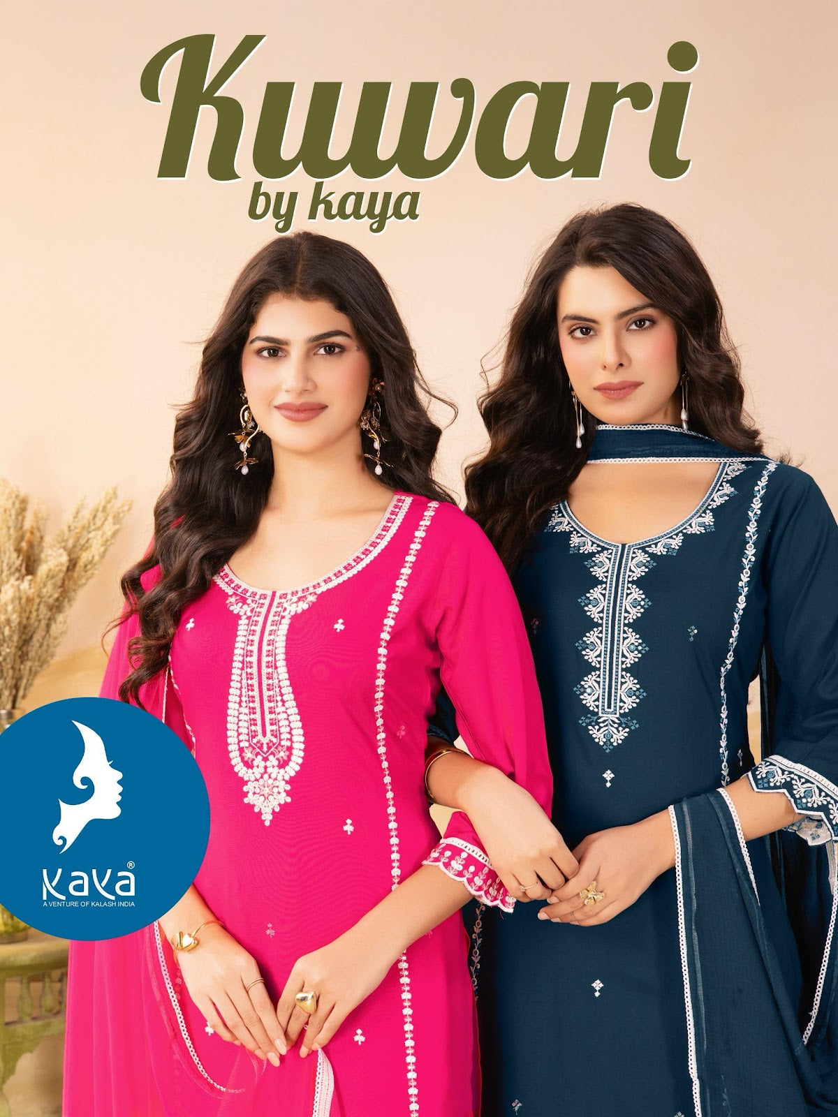 Kuwari Kaya Rayon Readymade Pant Style Suits Wholesaler India