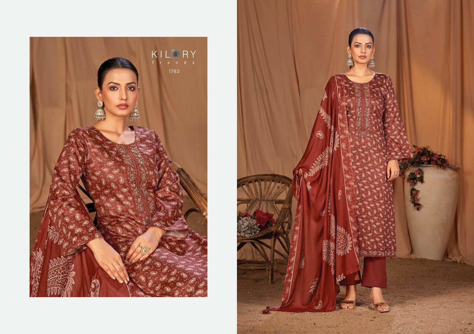 Kyara Kilory Pure Jam Pant Style Suits Exporter Gujarat