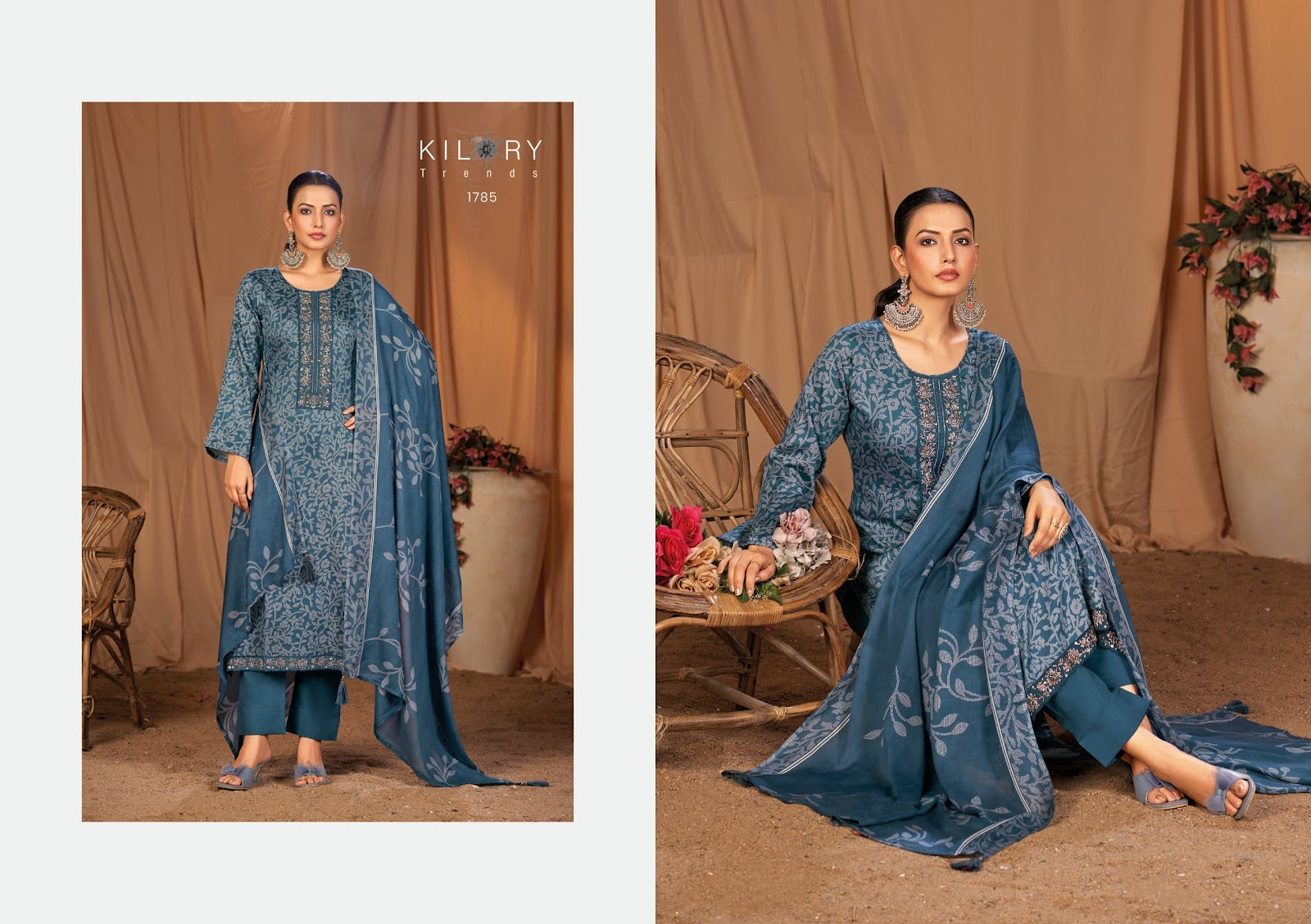 Kyara Kilory Pure Jam Pant Style Suits Exporter Gujarat