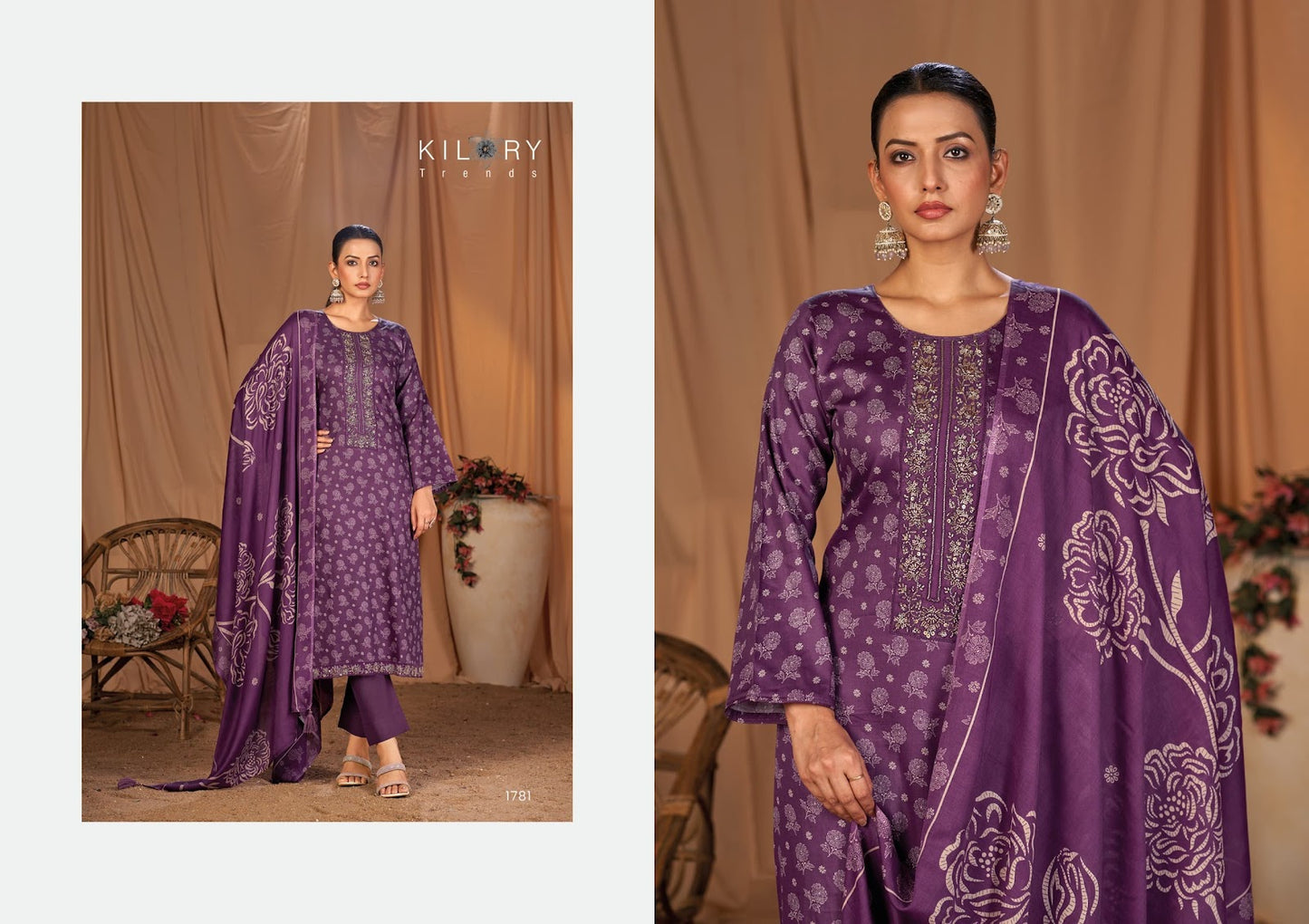 Kyara Kilory Pure Jam Pant Style Suits Exporter Gujarat