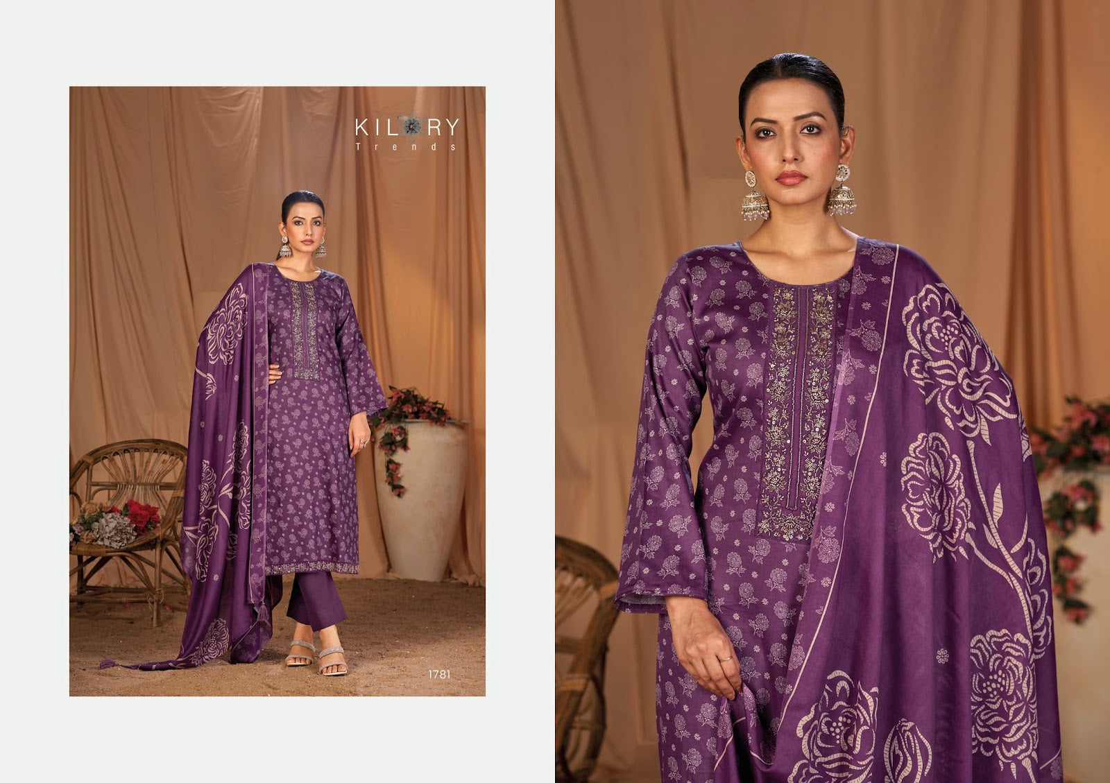 Kyara Kilory Pure Jam Pant Style Suits Exporter Gujarat