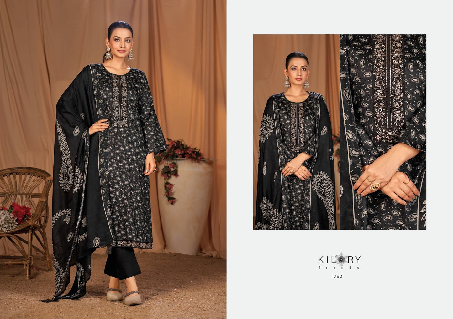 Kyara Kilory Pure Jam Pant Style Suits Exporter Gujarat