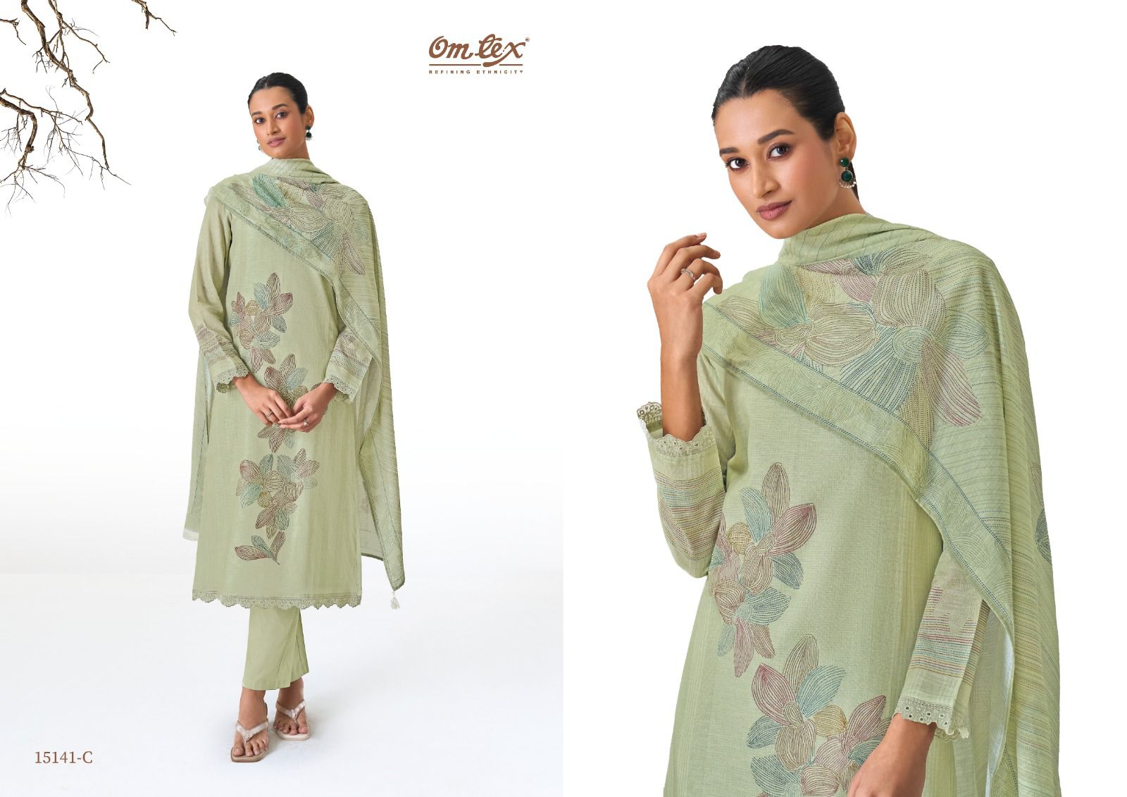 Kyaraani Omtex Cotton Pant Style Suits Wholesale Price