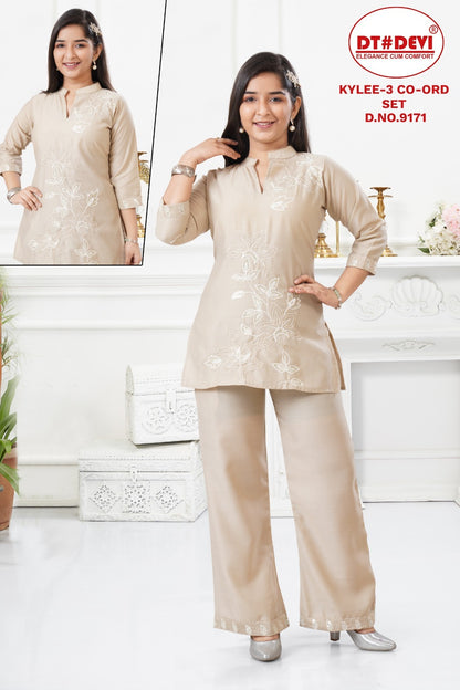 Kylee 3 Dn 9171 Dt Devi Vetican Girls Co Ord Set Exporter India