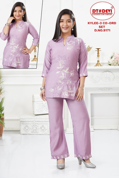 Kylee 3 Dn 9171 Dt Devi Vetican Girls Co Ord Set Exporter India