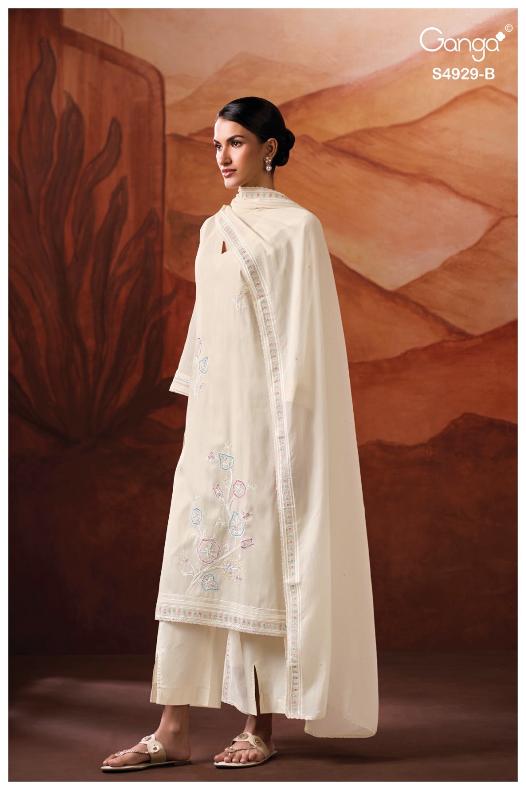 Kylisse S4929 Ganga Bemberg Plazzo Style Suits Manufacturer Ahmedabad