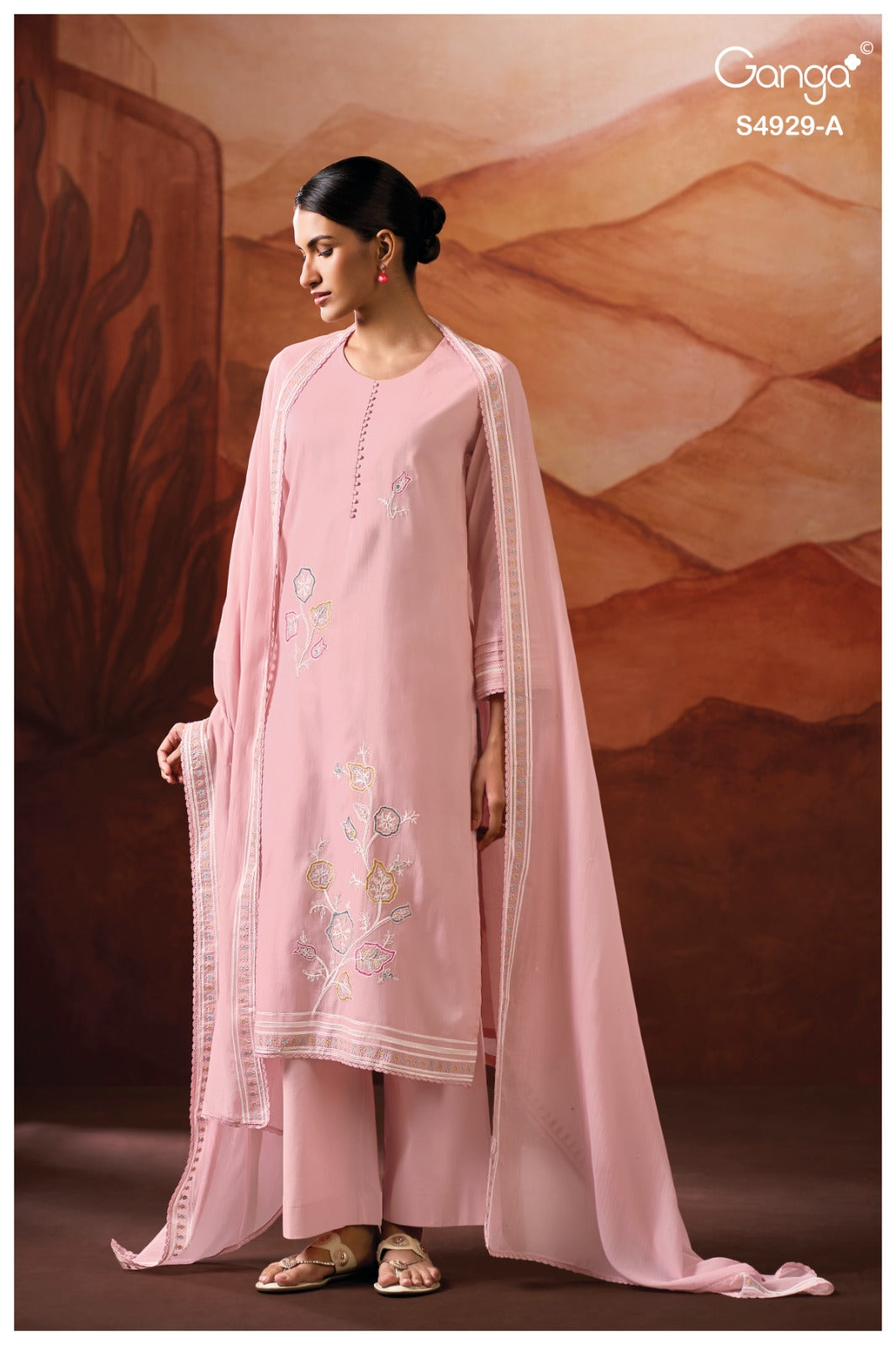 Kylisse S4929 Ganga Bemberg Plazzo Style Suits Manufacturer Ahmedabad