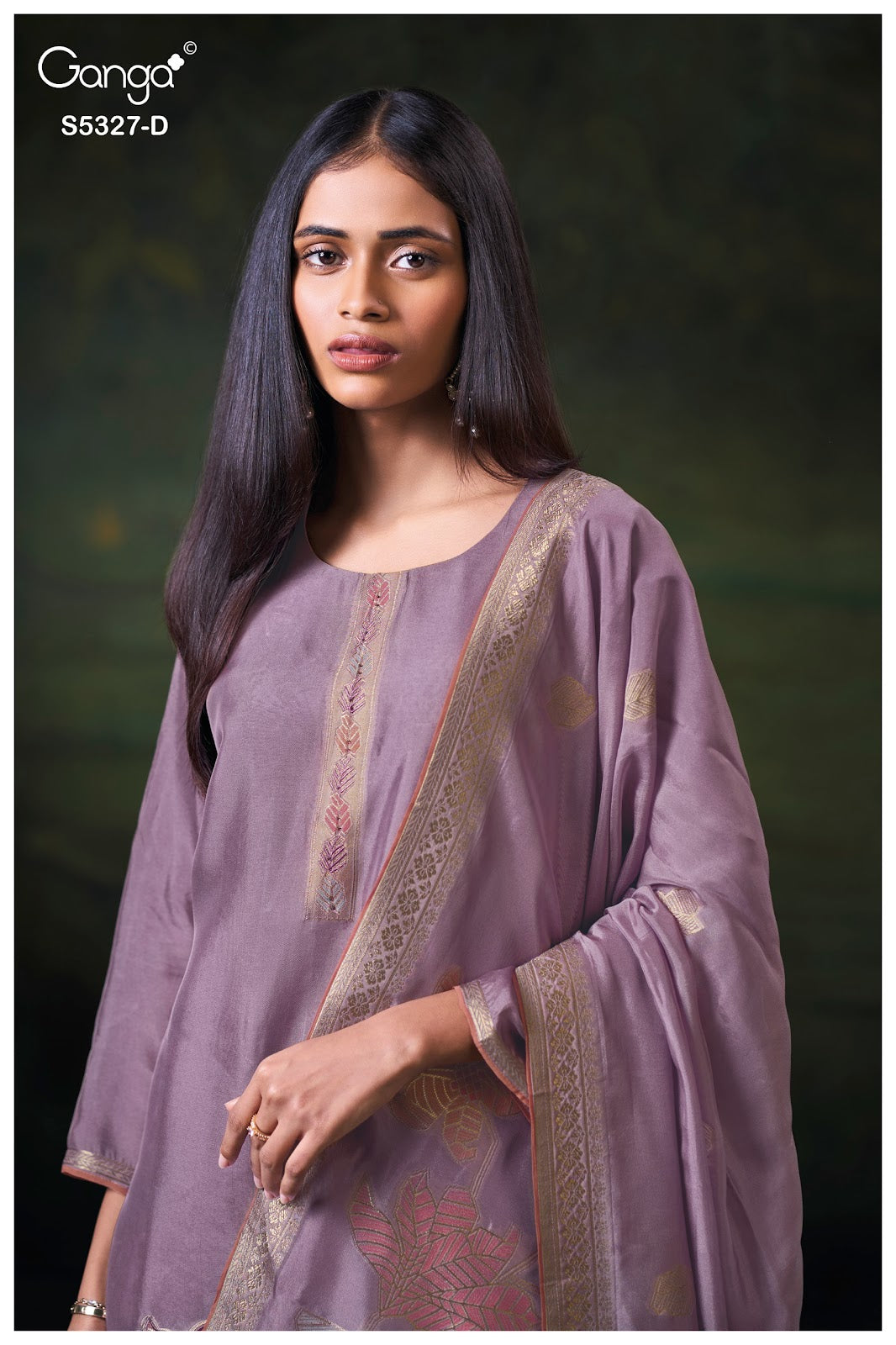 Kyoko S5327 Ganga Woven Silk Plazzo Style Suits Wholesale Rate