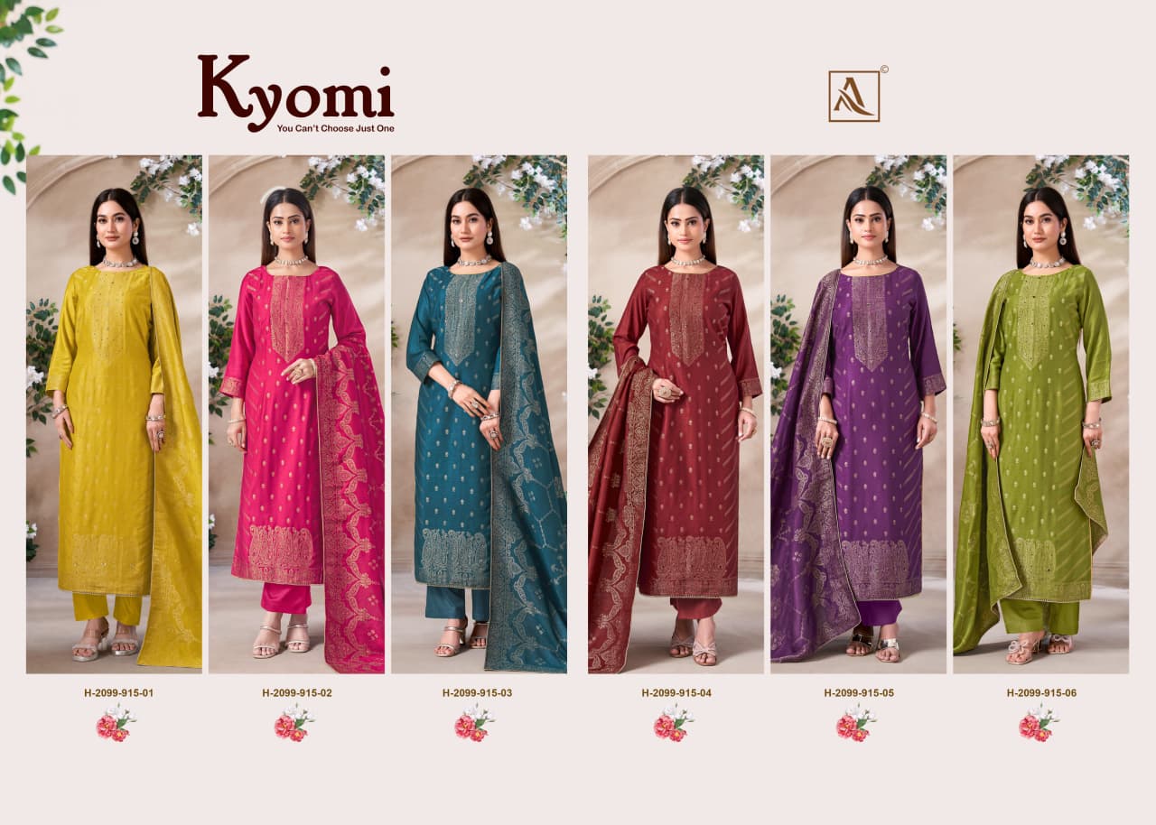 Kyomi Alok Viscose Karachi Pashmina Salwar Suits Wholesaler Ahmedabad