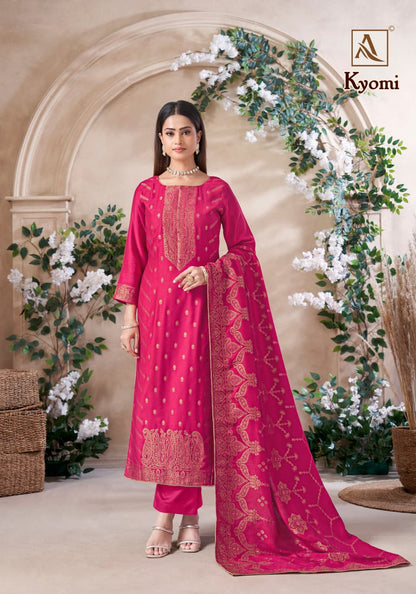Kyomi Alok Viscose Karachi Pashmina Salwar Suits Wholesaler Ahmedabad