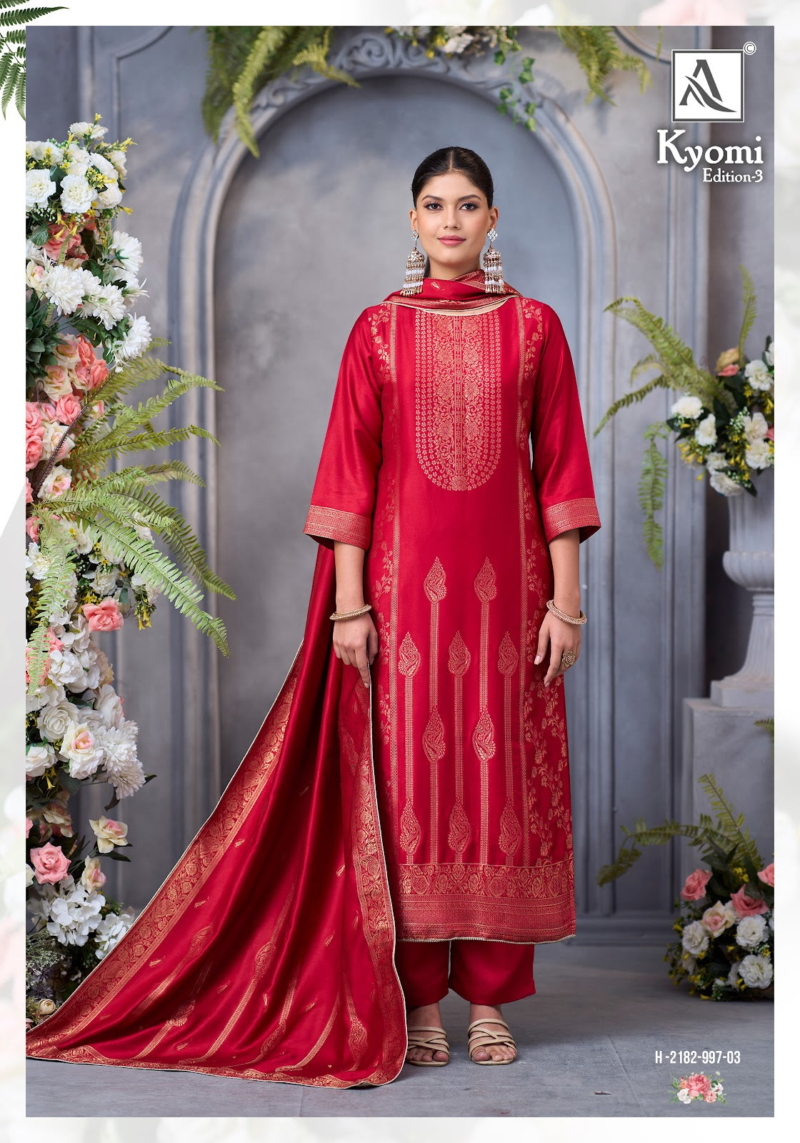 Kyomi Edition 3 Alok Premium Viscose Pashmina Suits Exporter Ahmedabad