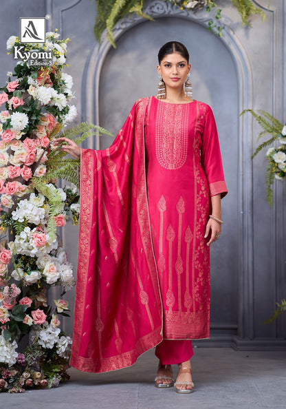 Kyomi Edition 3 Alok Premium Viscose Pashmina Suits Exporter Ahmedabad