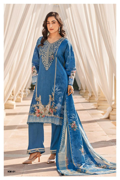 Kyomie Varshaa Cotton Jacquard Pant Style Suits Wholesaler
