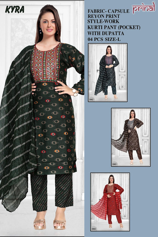 Kyra Prinal Capsule Readymade Pant Style Suits Wholesaler