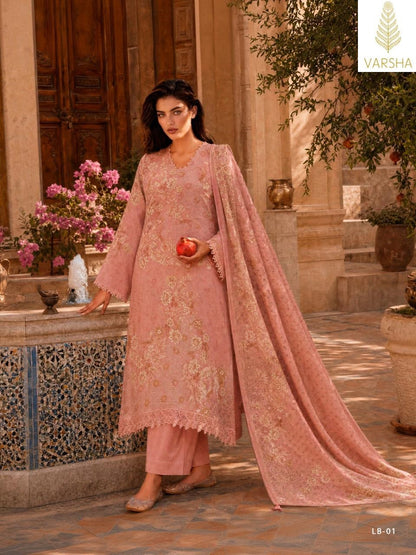 La Botanique Varshaa Cord Pashmina Suits Wholesale Price