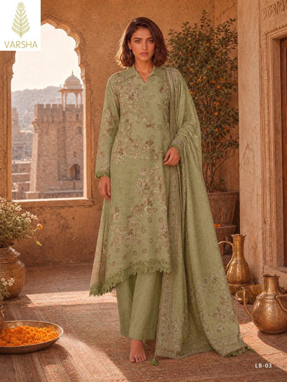 La Botanique Varshaa Cord Pashmina Suits Wholesale Price