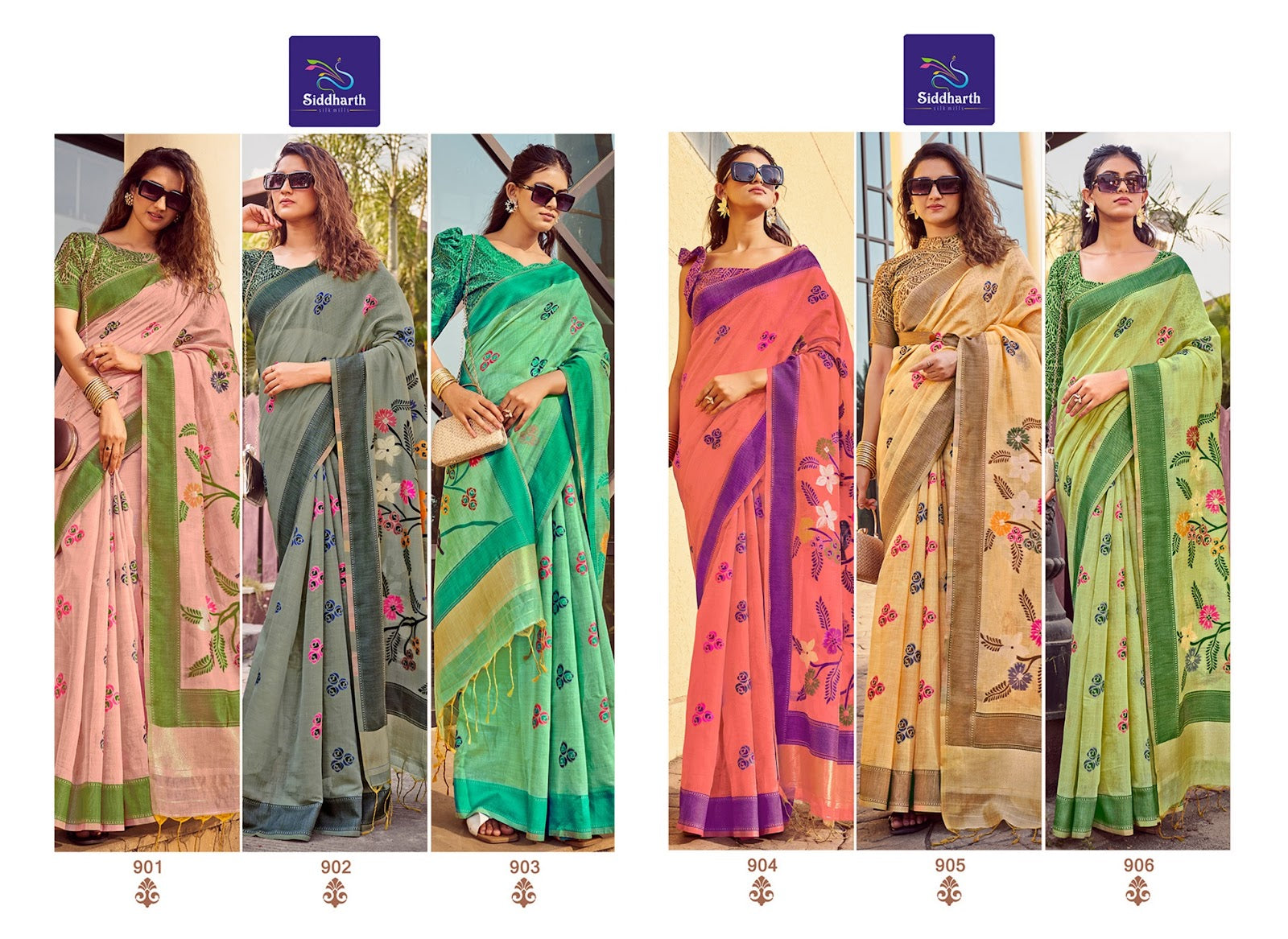 Laa Calcutta Siddharth Silk Sarees Manufacturer Gujarat