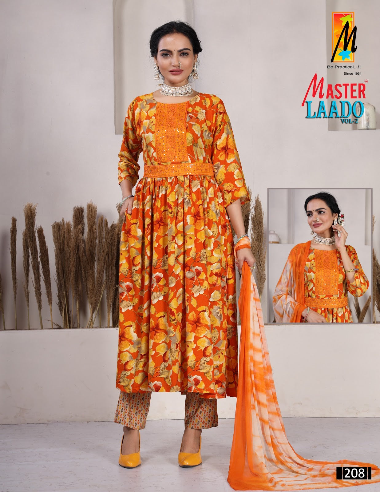 Laado Vol 2 Master Rayon Foil Readymade Pant Style Suits Exporter Gujarat