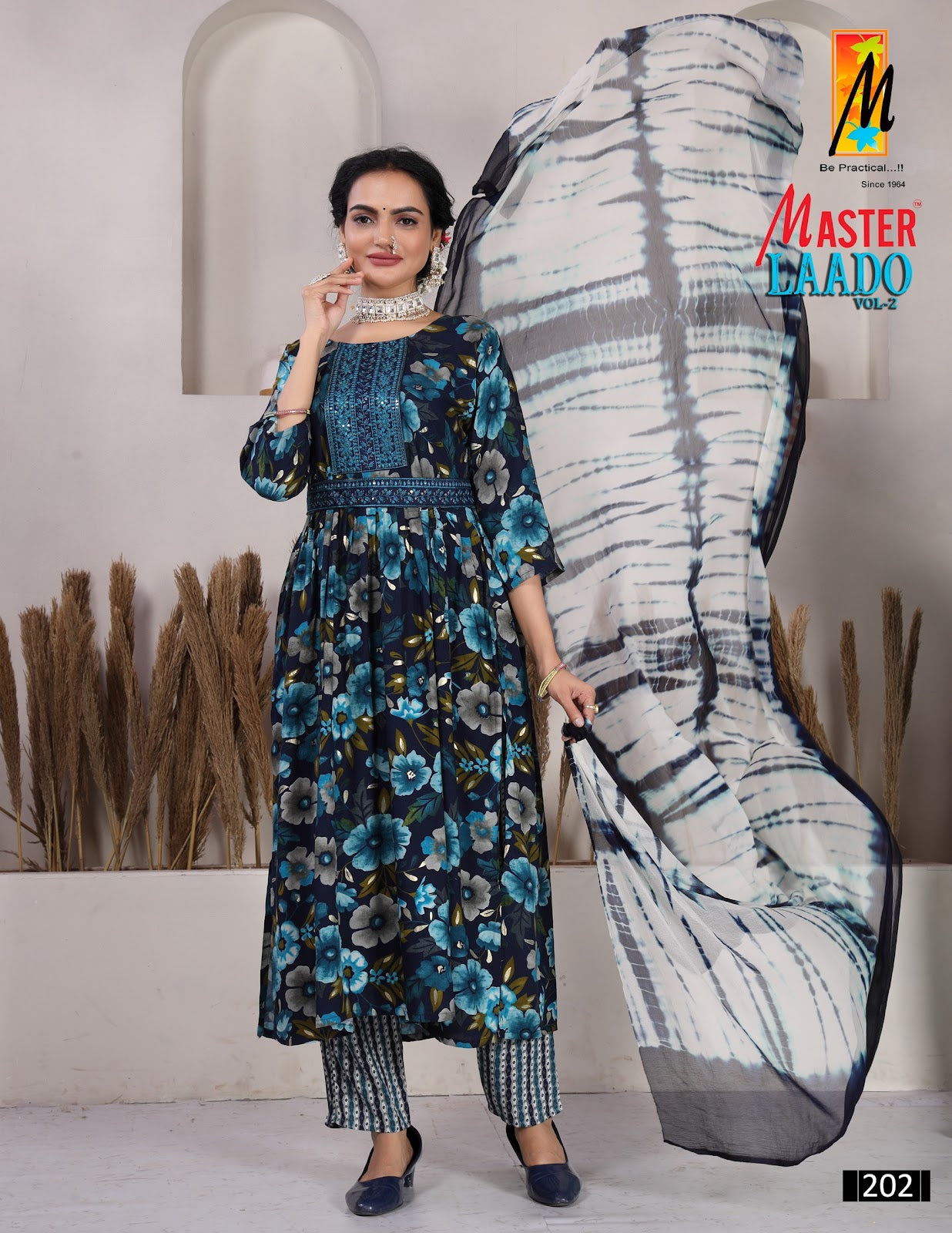 Laado Vol 2 Master Rayon Foil Readymade Pant Style Suits Exporter Gujarat