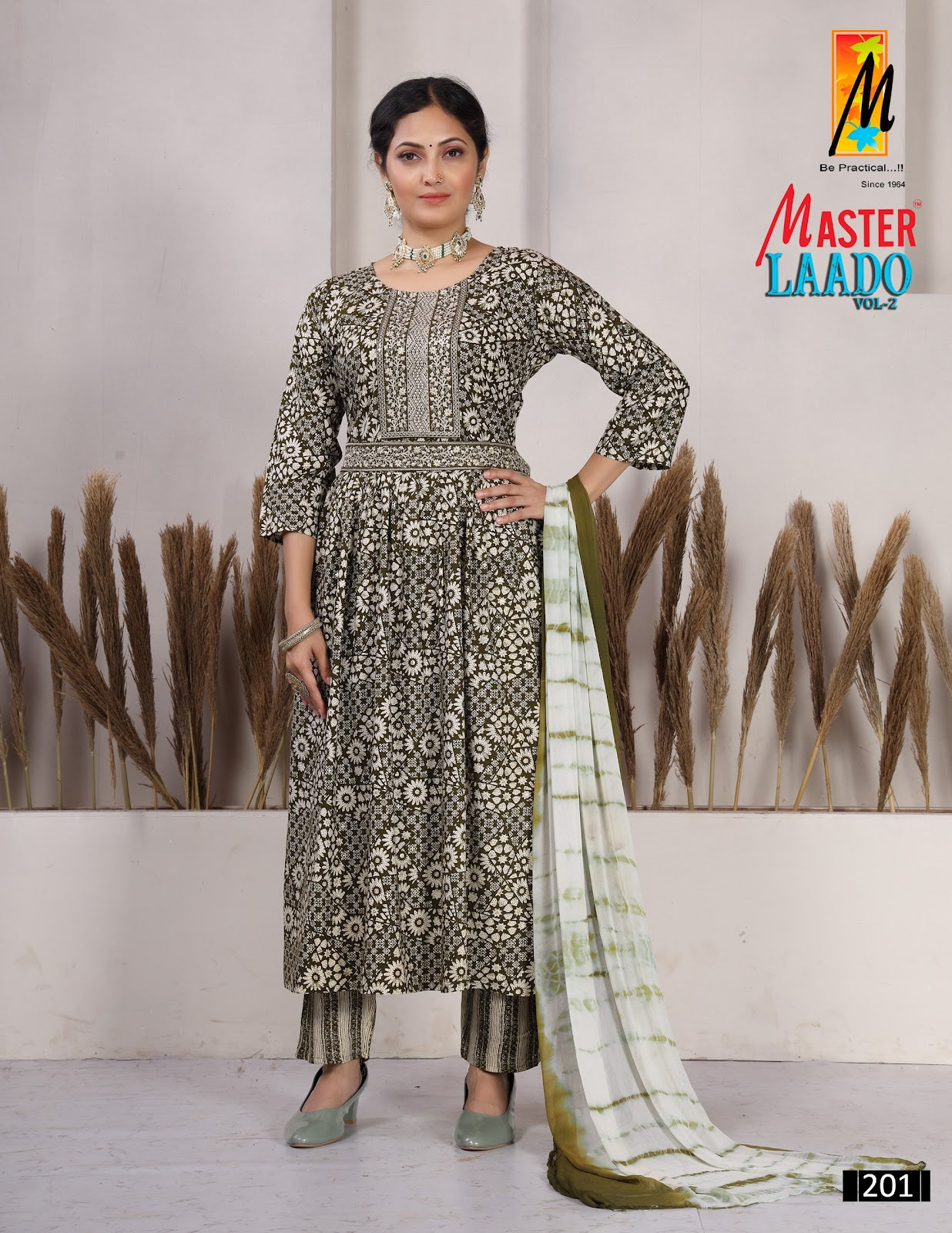 Laado Vol 2 Master Rayon Foil Readymade Pant Style Suits Exporter Gujarat