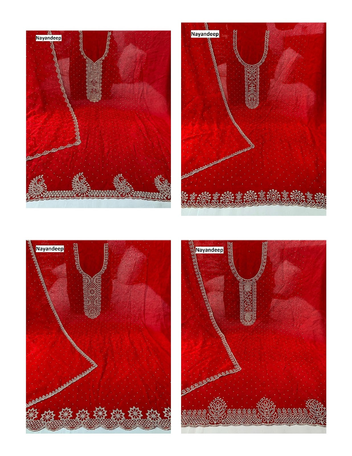 Laal Pari Nayandeep Jacquard Salwar Suits Wholesaler