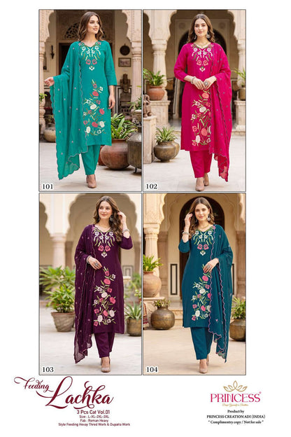 Lachka Princess Creation Roman Feeding Readymade Suit Manufacturer