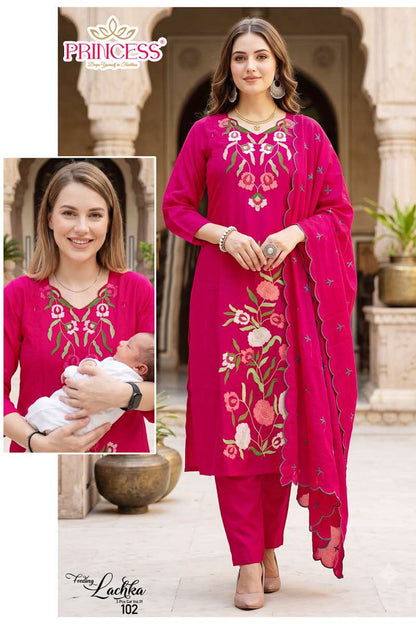 Lachka Princess Creation Roman Feeding Readymade Suit Manufacturer
