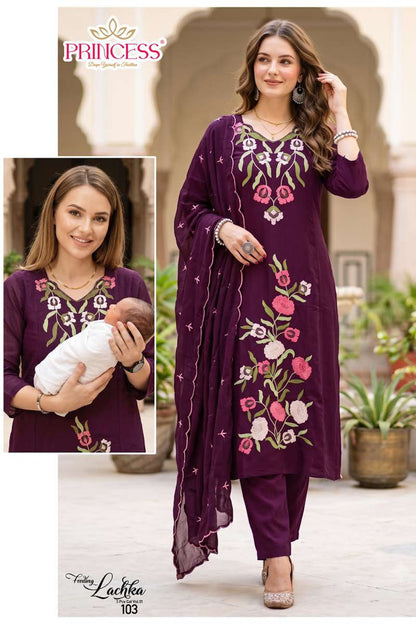 Lachka Princess Creation Roman Feeding Readymade Suit Manufacturer