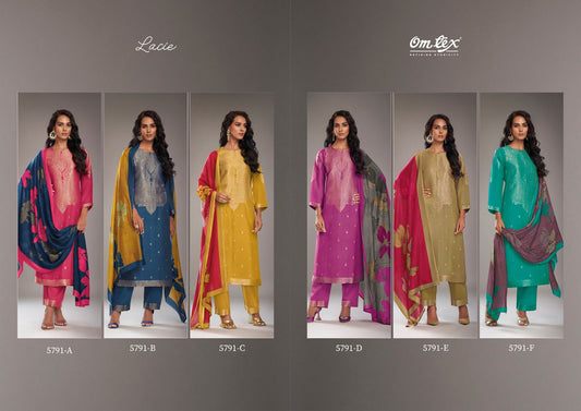 Lacie Omtex Muslin Jacquard Pant Style Suits Wholesale Price