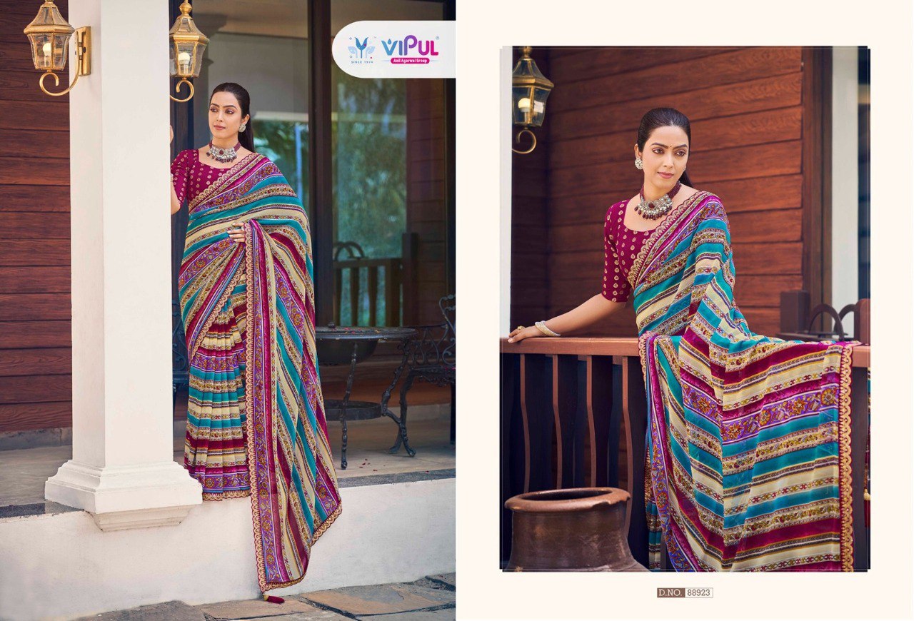Ladlee 88920-88925 Vipul Silk Sarees Manufacturer Gujarat