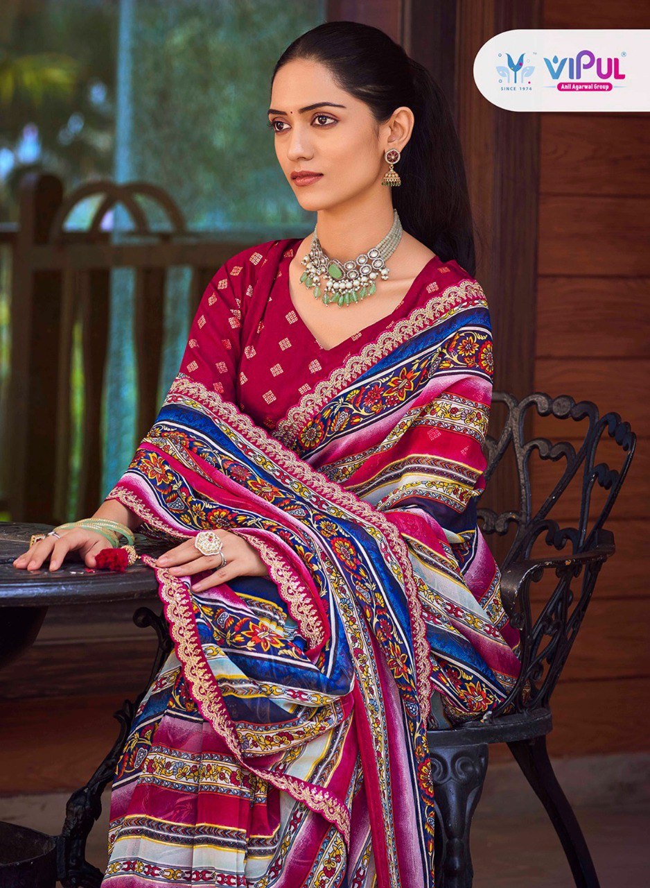 Ladlee 88920-88925 Vipul Silk Sarees Manufacturer Gujarat