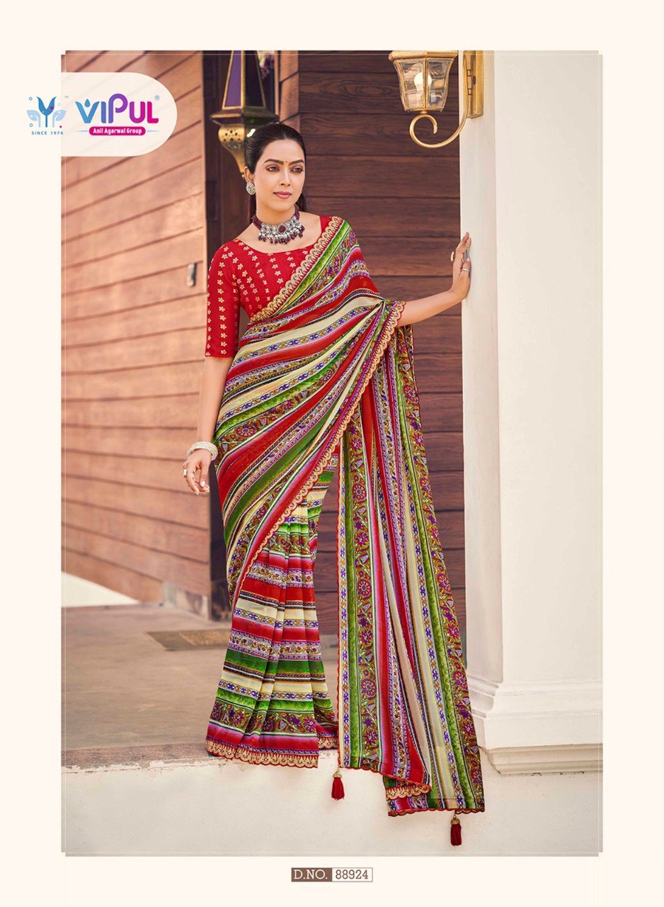 Ladlee 88920-88925 Vipul Silk Sarees Manufacturer Gujarat