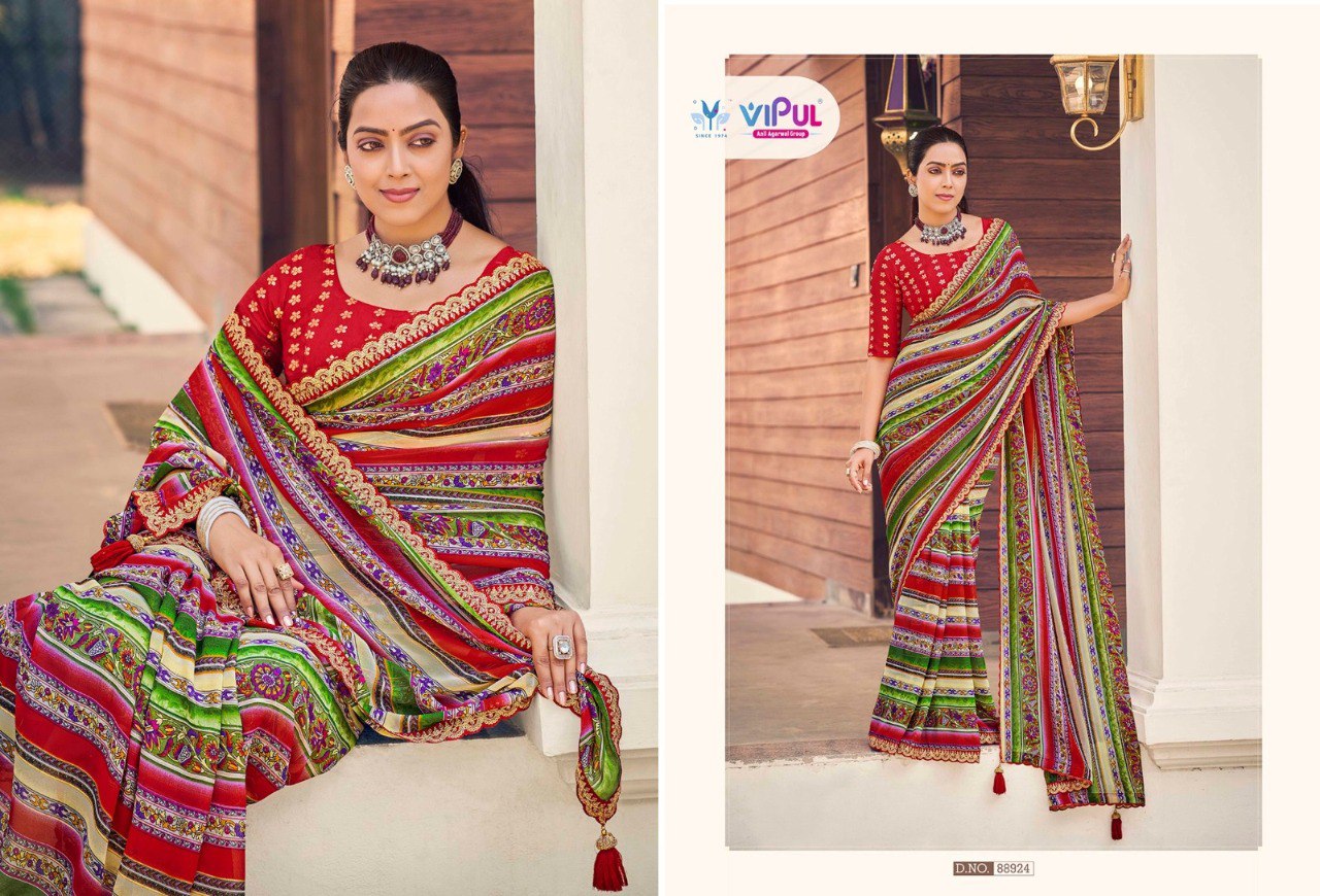 Ladlee 88920-88925 Vipul Silk Sarees Manufacturer Gujarat