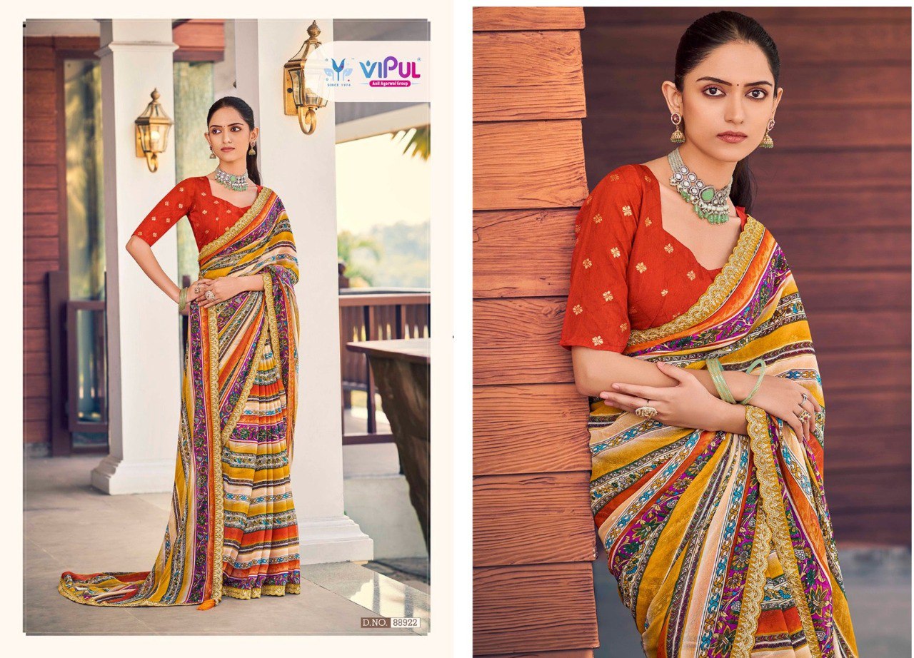 Ladlee 88920-88925 Vipul Silk Sarees Manufacturer Gujarat