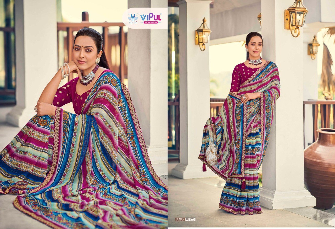 Ladlee 88920-88925 Vipul Silk Sarees Manufacturer Gujarat