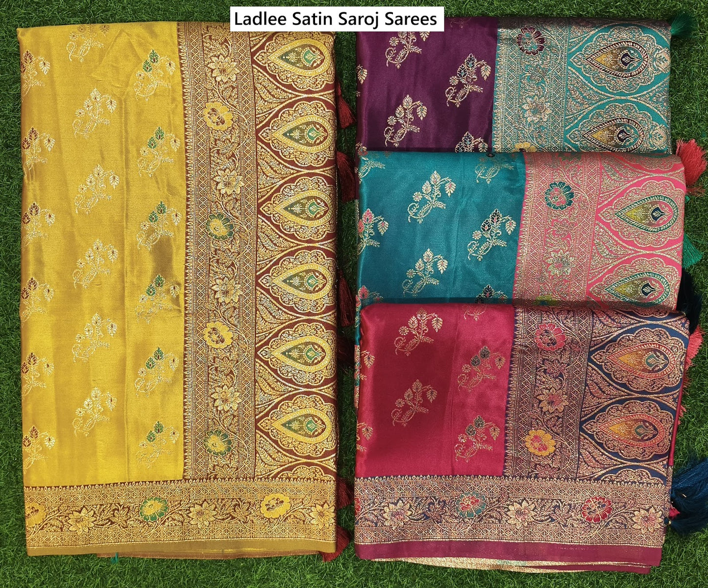 Ladlee Satin Saroj Sarees Supplier Ahmedabad